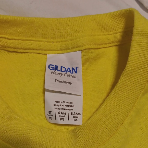 Just a small town girl yellow and pink short sleeve tshirt yellow pink size 6T - Picture 3 of 3